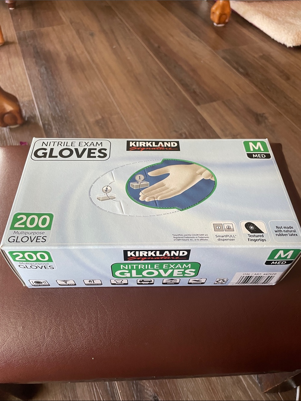 KIRKLAND 200 NITRILE EXAM GLOVES SIZE M